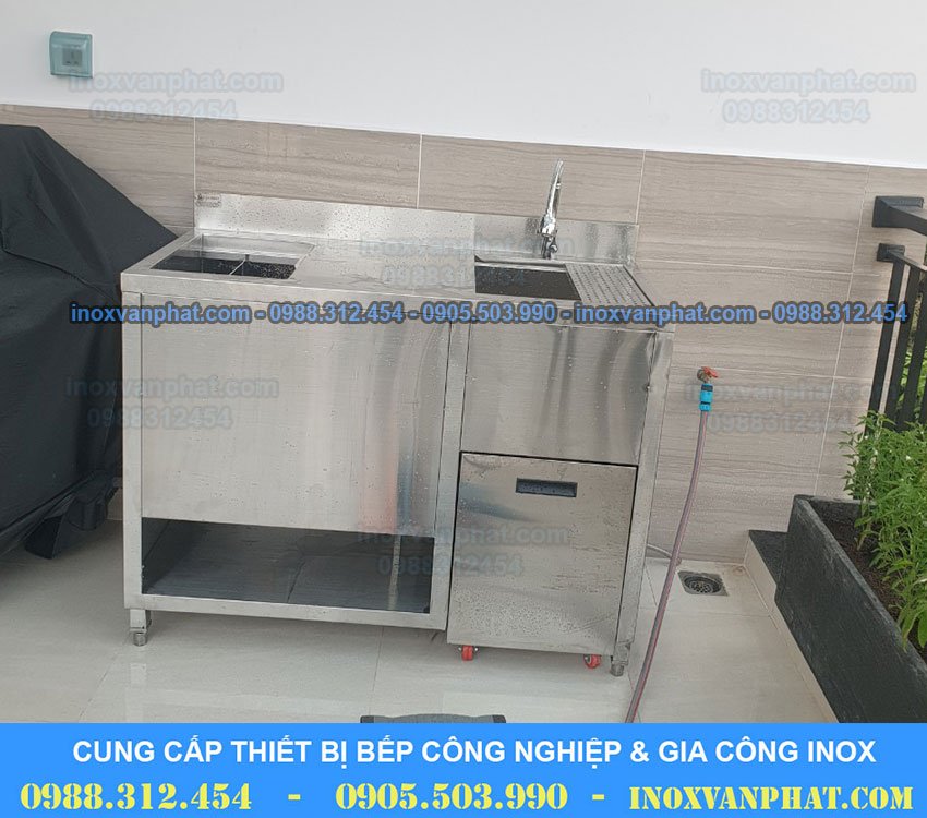 Thùng chứa đá inox cao cấp